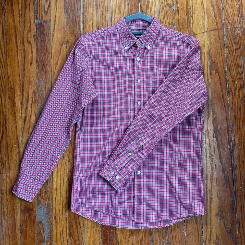 Red Plaid Button Down